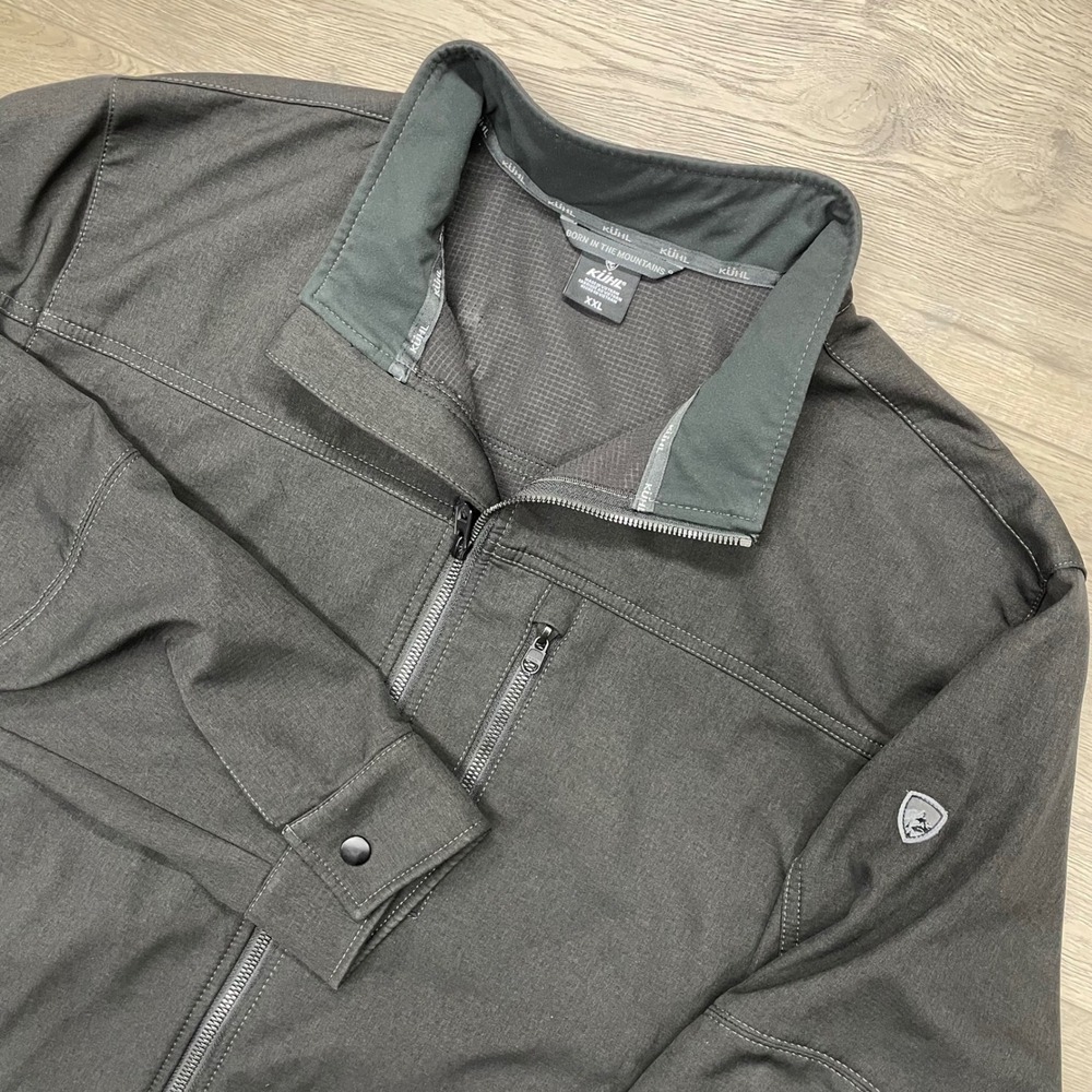 KUHL Interceptr Jacket Mens XXL Black Full Zip Softshell Outdoor FAIR